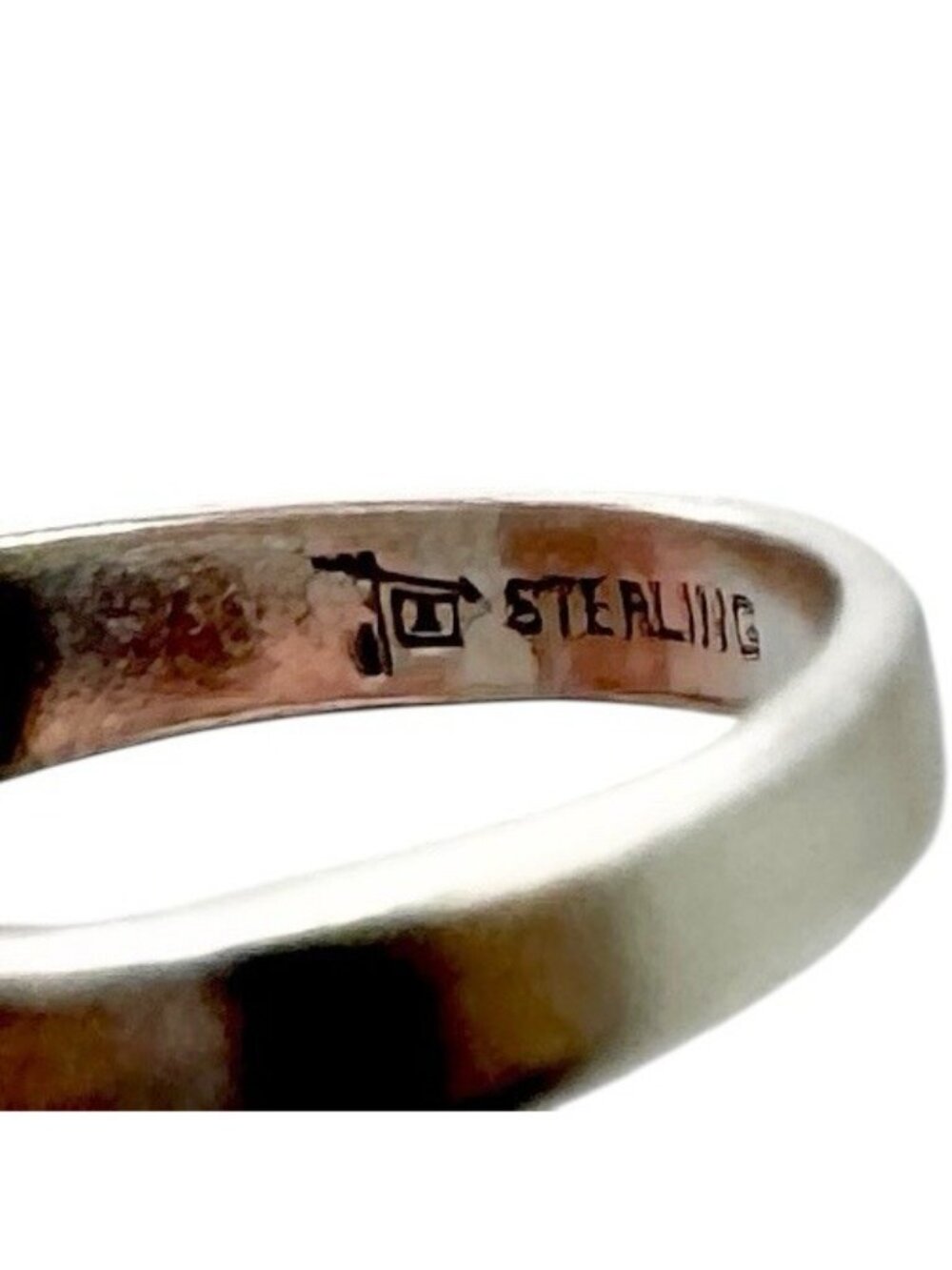 Vintage Sterling Silver Turquoise Size 6.5 Bell Trading Post Native American - Picture 3 of 16